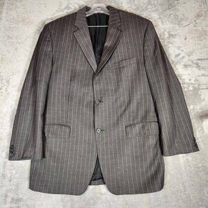 Michael Kors Men's‎ Blazer 44R Charcoal Gray Wool Pinstripe Sportscoat Jacket